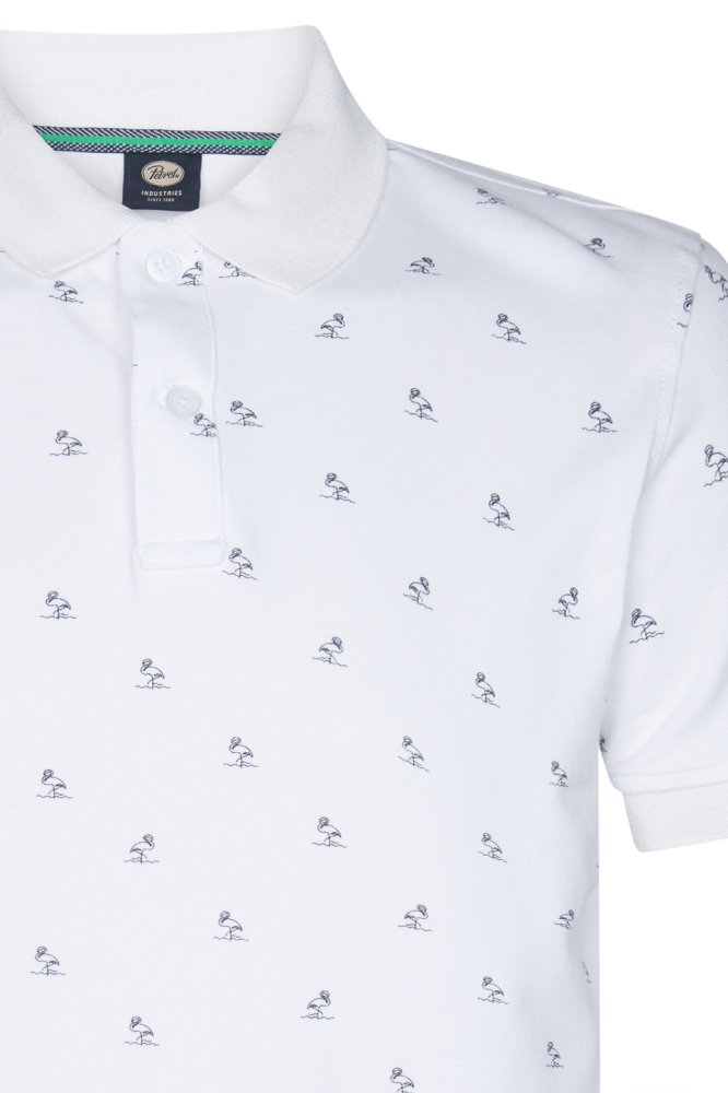 POLO MET PRINT M 1050 POL921 0000 BRIGHT WHITE